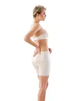 Popo Dikleştirici Korse Boxer Paçası Dantelli Emay 2002 Beyaz görsel 10