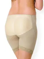 Popo Dikleştirici Korse Boxer Paçası Dantelli Emay 2002 Ten