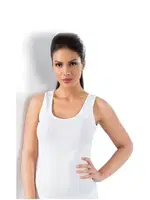 Ribana Kalın Askılı Atlet Lüx DRM 051 Beyaz detay görünüm