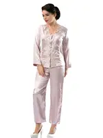 Saten Pijama Sistina 1587 Pudra