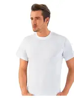 Sıfır Yaka Erkek Fanila Lüx DRM 179 Beyaz detay görünüm