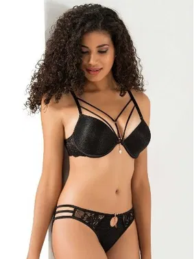 Le Jardin Silikonlu Taşlı Simli Violet Sütyen Le Jardin 5020