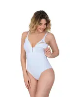 Sırt Destekli Lazer Emzirme Korse Emay 2944 Beyaz detay görünüm