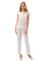 Sistina 1607 Pijama Takımı Pudra