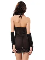 Sistina İkili Fantezi Gece Takımı S-617 Siyah detay görünüm