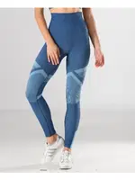 Spor Kadın Tayt Fitness Günlük Kullanım Iç Göstermez Örme Seamless Dikişsiz Soft Miss Fit 34549 Mavi görsel 7