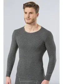 Türen Termal Bisiklet Yaka Uzun Kollu (UNISEX) Türen 192/GRİ