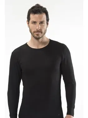 Cacharel Termal Uzun Kol Bisiklet Yaka Cacharel 1603/SİYAH - Alternatif Görünüm