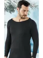 Termal Uzun Kol Erkek Fanila Lüx DRM 915 Siyah