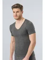 Termal V Yaka Kısa Kol (UNISEX) Türen 191/GRİ Gri