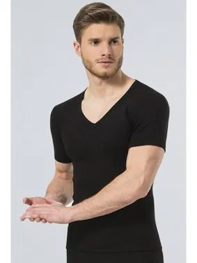 Türen Termal V Yaka Kısa Kol (UNISEX) Türen 191/SİYAH - Alternatif Görünüm