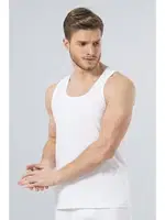 Türen Erkek Bantlı Atlet (2'li Paket) 110/BEYAZ Beyaz detay görünüm