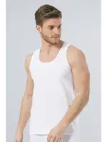 Türen Erkek Bantlı Atlet (2'li Paket) 110/BEYAZ Beyaz farklı açı