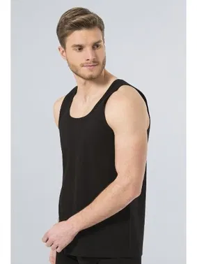 Türen Türen Erkek Bantlı Atlet (2'li Paket) 110/SİYAH - Alternatif Görünüm