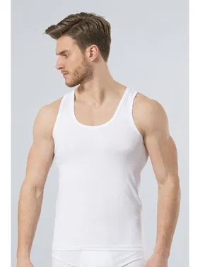 Türen Türen Erkek Likralı Atlet 163/BEYAZ - Alternatif Görünüm