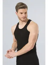 Türen Türen Erkek Likralı Spor Atlet 171/SİYAH