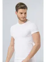 Türen Erkek Likralı T-Shirt 169/BEYAZ Beyaz detay görünüm