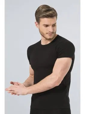 Türen Türen Erkek Likralı T-Shirt 169/SİYAH - Alternatif Görünüm