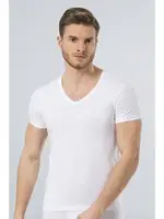 Türen Erkek Likralı T-Shirt 172/BEYAZ Beyaz
