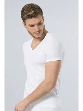 Türen Türen Erkek Likralı T-Shirt 172/BEYAZ - Alternatif Görünüm