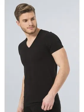 Türen Türen Erkek Likralı T-Shirt 172/SİYAH - Alternatif Görünüm