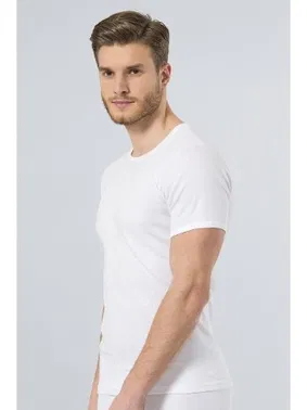 Türen Türen Erkek Ribana O yaka Fanila (2'li Paket) 102/BEYAZ - Alternatif Görünüm