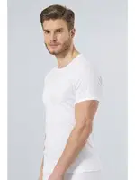 Türen Erkek Ribana O yaka Fanila (2'li Paket) 102/BEYAZ Beyaz detay görünüm