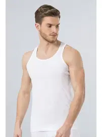 Türen Türen Erkek Spor Atlet (2'li Paket) 131/BEYAZ