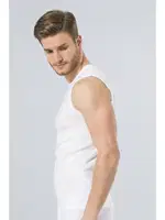 Türen Erkek Spor O yaka Atlet (2'li Paket) 134/BEYAZ Beyaz farklı açı