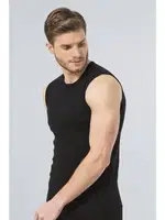 Türen Erkek Spor O yaka Atlet (2'li Paket) 134/SİYAH Siyah detay görünüm