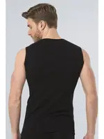 Türen Erkek Spor V yaka Atlet (2'li Paket) 158/SİYAH Siyah görsel 4