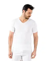 V Yaka Erkek Fanila Lüx DRM 203 Beyaz