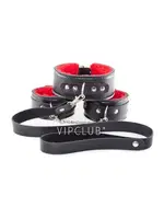 Vip Club İkili Fantezi Set 1300 Kırmızı-Siyah