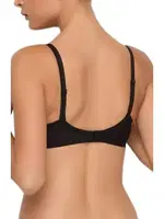 Yeni İnci 6809 Balenli Desteksiz Kadın Sütyen Siyah görsel 4