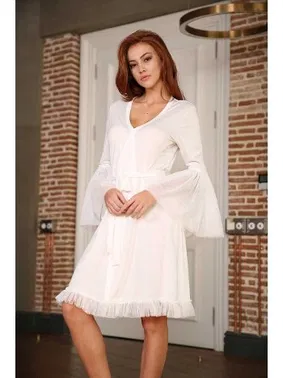 Yeni İnci Yeni İnci BPJ182 Viskon Bride Sabahlık