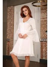 Yeni İnci Yeni İnci BPJ182 Viskon Bride Sabahlık