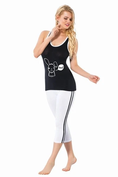 Akbeniz Bayan Kapri Spor Pijama Takımı 3102