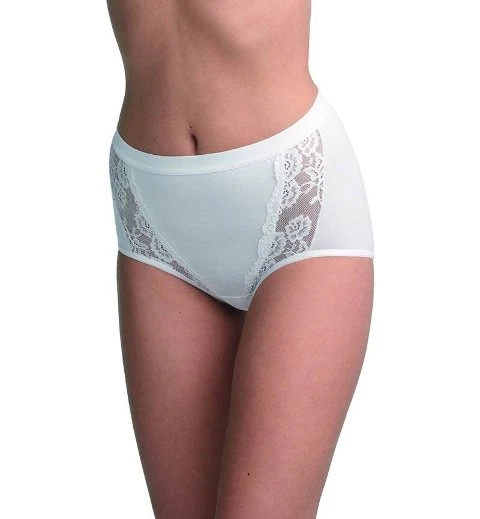 BlackSpade Private Büyük Beden Dantelli Slip Beyaz Külot 1316