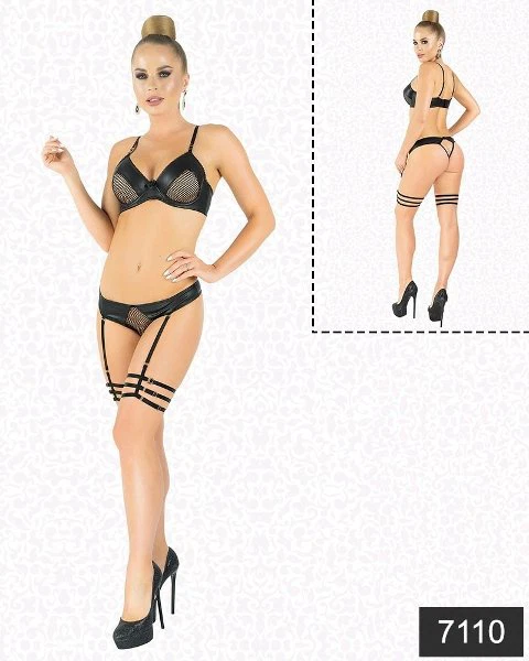 Elawin Balenli Mat Lateks Jartiyer Takım 7110