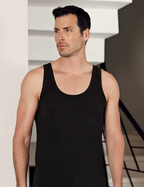 Erkek Modal Atlet Siyah ME128 Şahinler