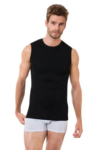 Erkek Ribana Renkli Kolsuz Sıfır Yaka Öztaş A1044