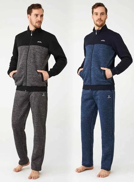 Kışlık Fermuarlı Erkek Eşofman Takım Mod Collection 3305
