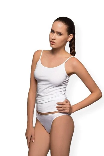 Kom Bayan Atlet - Basic Top İp Askılı Pamuklu Atlet