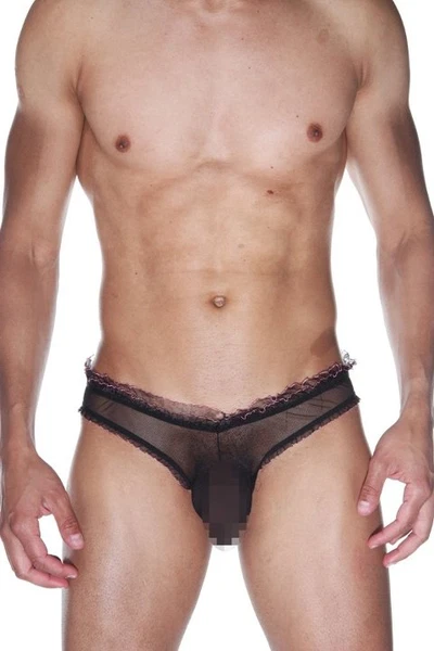 La Blinque Erkek Siyah Fırfırlı Slip Külot 15518