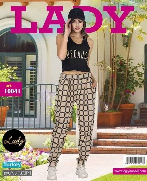 Lady Kareli Şalvar Pijama Takım 10041