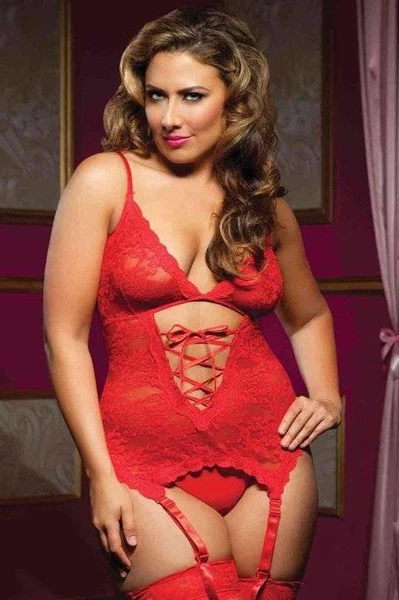 Merry See Büyük Beden Jartiyer Takımları+ ÇORAP HEDİYELİ