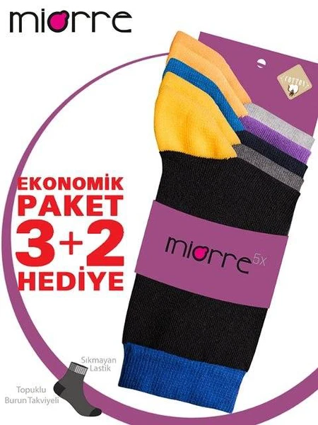 Miorre 5 'li Pamuklu Bayan Çorabı
