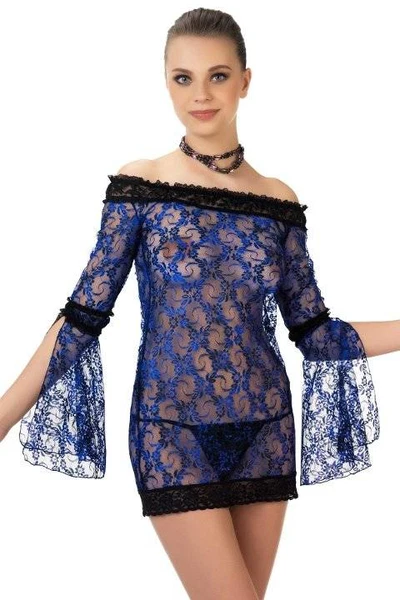 Mite Love Gecelik Lez Dantel Mavi Fantazi Giyim ML-9493