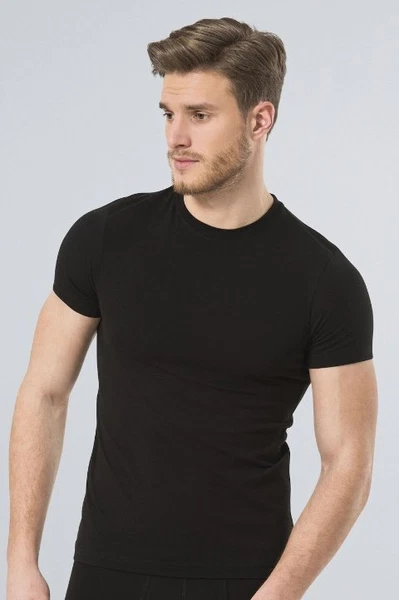 Türen Erkek Likralı T-Shirt 164/SİYAH