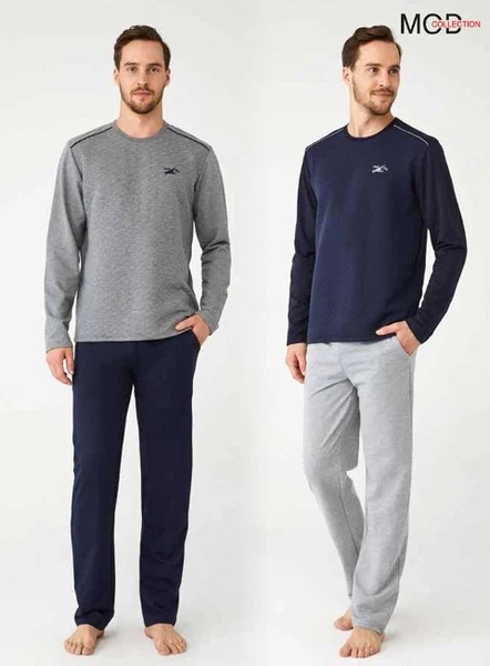 Uzun Kol Erkek Pijama Takım Mod Collection 3317